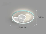 Nordic Ceiling Fan Lamp for Bedroom Kids Room Stylish Decor with Tiny LED Spotlights Ideal for Nursery and Children's