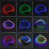 Universal Car Ambient Lights LED Interior RGB Symphony Atmosphere Lamp USB APP Control Remote