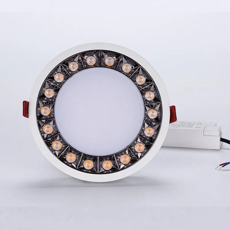 Embedded Dimmable LED Ceiling Light AC85-265V Kitchen Bedroom Shopping Mall Circular Panel Light 10W12W18W20W24W COB Downlight