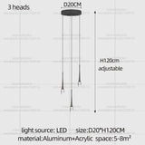 Nordic Minimalist Chandelier Home Decor Living Room Loft Chandelier Interior Lighting Duplex House Villa LED Stair Pendant Light