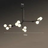 Modern Tree Branches Led Chandelier Glass Balls Hanging Chandelier Living Room Decoration Dining Room Bedroom Indoor Lighting