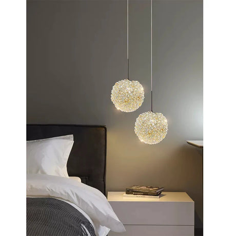 Light luxury postmodern cherry crystal chandelier living room bedroom bedside lamp restaurant creative small chandelier