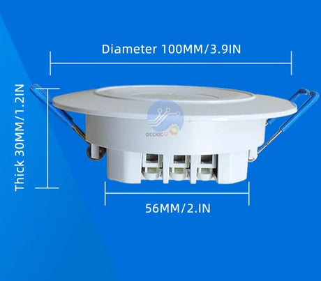 AC 110V-240V 3.7G Embedded Ceiling Microwave Radar Sensor Switch PIR Microwave Radar Body Motion Sensor Module