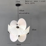 Moooi Serpentine Chandelier Designer Creative japanese style light White Fabric lampshades  Office Home Decorative loft Lamps