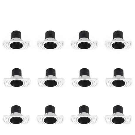 Led Frameless Recessed Downlight 5W Mini Spotlight Wall Washing Lamp Anti-glare White and Black Indoor Lighting 12Pcs/Lot