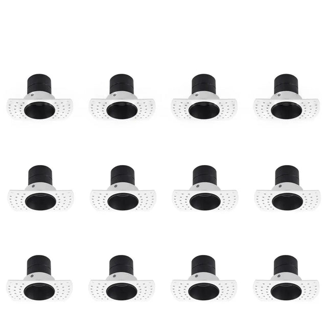 Led Frameless Recessed Downlight 5W Mini Spotlight Wall Washing Lamp Anti-glare White and Black Indoor Lighting 12Pcs/Lot