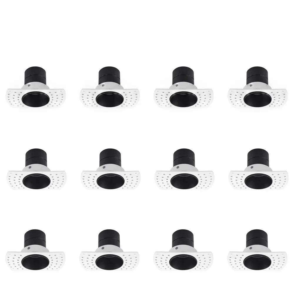 Led Frameless Recessed Downlight 5W Mini Spotlight Wall Washing Lamp Anti-glare White and Black Indoor Lighting 12Pcs/Lot