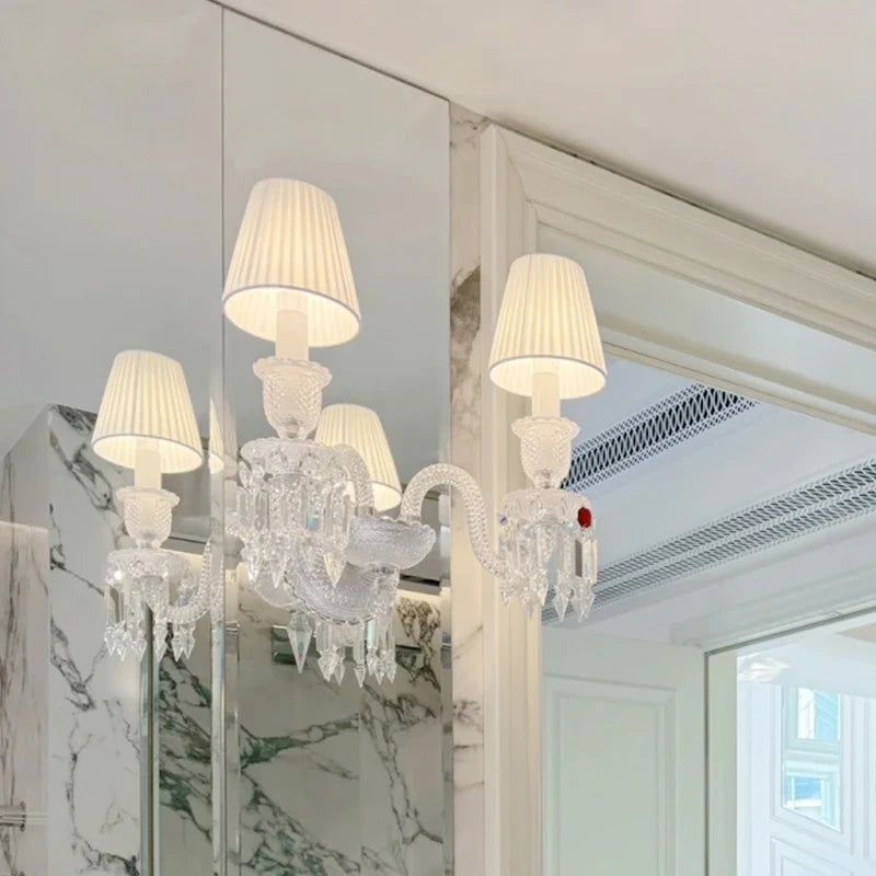 Luxury Crystal LED Wall Lamp - Modern Sconce Light Fixture for Villa Living Room Background, Bedroom Bedside & Home Decor