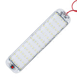 72 LED 12V-80V Car Interior Light Bar - Universal Switched Ceiling Lamp for RV & Boat