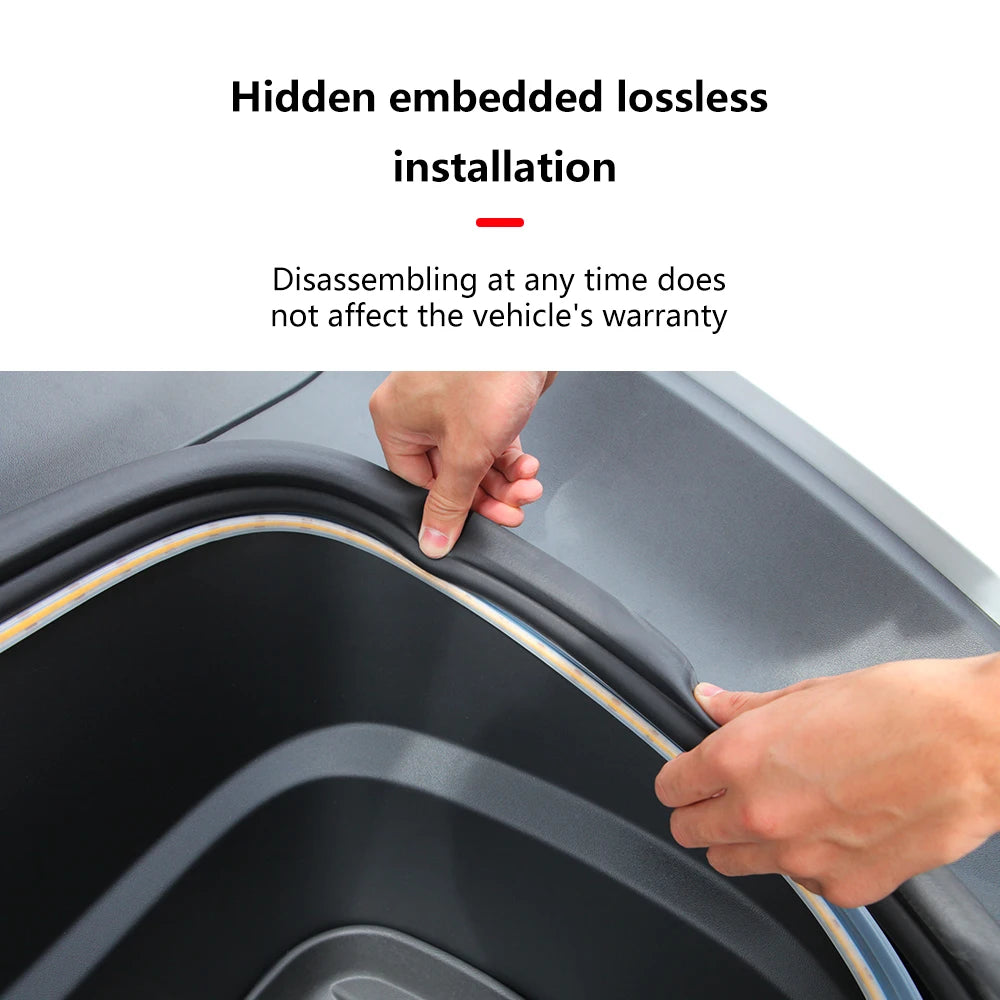 For Tesla Model Y Juniper Model 3 Highland 2025 Front Trunk Frunk LED Ambient Surround Light Flexible Silicone Strip Accessories