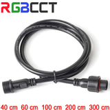 2pin 3pin 4Pin 5pin DC LED Strip Light Extension Cable Connector Male to Female Waterproof IP67 40cm 60cm 100cm 200cm 300cm