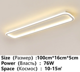 Smart Home Rectangular Bedroom Balcony Hallway Ceiling Light Milk White Resin New Indoor House Lighting Design Lamp and Lanterns