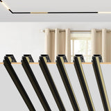 Recessed Magnetic Track Lighting 2-Wire DC 24V Track Rail System with LED Magnetic Light Head Kitchen Living Room Office