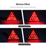 1PCS F1 Style Universal Led Brake Stop Light Triangle LED Rear Tail Light Reverse Safety Strobe Lamp for Car Auto Motorcycle 12V