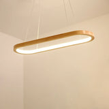 Nordic Lamp Solid Wood Pendant Lights Restaurant Chandelier Simple LED Light Bar Dining Room Long Strip Lamps Lighting Fixture