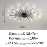 2025 New fireworks led Chandelier For Living Room Bedroom Home chandelier Modern Led Ceiling Chandelier Lamp Lighting chandelier
