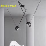 Nordic Art Leather Metal LED Chandelier Living Dining Room Bedroom Bar Island Luminaire Personalized Home Decor Lighting Fixture