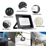 LED Flood Light 10W 20W 30W 50W 100W AC 220V LED Floodlight IP66 Waterproof Reflector Spotlight Street Light Outdoor Garden Lamp