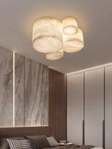 Modern Home Decoration Small Marble Ceiling Lamp Led 2024 New Design Spanish Marble Lusters for Bedroom Hallway