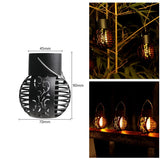 LED Outdoor Solar Light Garden Decoration Flame Effect Hanging Lantern Waterproof LED Lamp for Patio Garden Yard