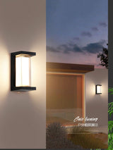 Waterproof IP65 Artistic LED Wall Lamp Porch Garden PIR With Motion Sensor Wall Lamp Outdoor Lighting 20W Wall Lamp AC220V
