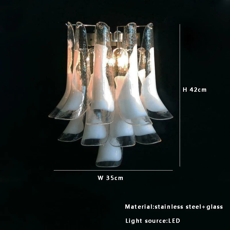 Pink White Large Ceiling Pendant Light Home-appliance High Ceiling Glass Hanging Lamp Lustres Foyer Lighting Extremely Expensive