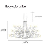 Moooi Coppelia Designer Loft Villa Duplex Chandelier Luxury High-end Living Dining Room LED Round Iron Wire Decor Lighting