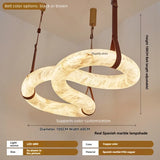 Dining Room Alabaster Chandelier Spanish Marble Ceiling Pendant Lights For Kitchen Living Room Loft Desiginer Marble Chandeliers
