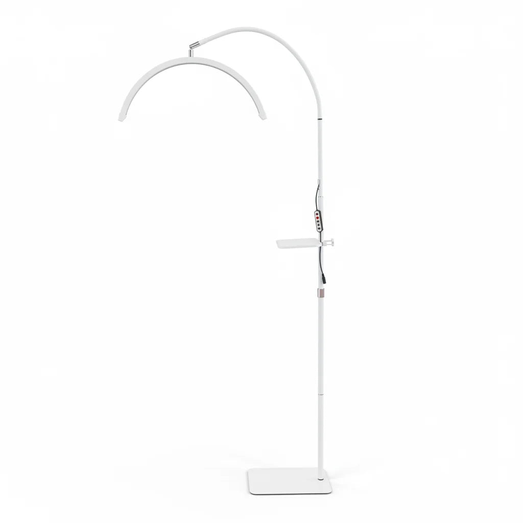 Half Moon lamp Hose with Tray 36W LED High Light Floor Light Adjustable Lashes Extension Tattoo Beauty Skincare Eyebrow Filling