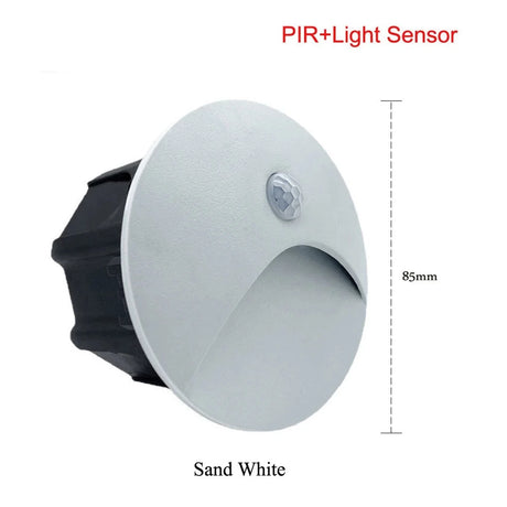 Led Deck Light Motion Sensor Step Stair Railing Lamp 3W Indoor Outdoor Waterproof for Pathway Stairway Post Porch Wall Sconce