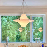 Medieval Cream Style Pendant Lamp Dining Room Pendant Lamp for Bedroom Living Room Shop Home Decor Simple White Hanging Lamp