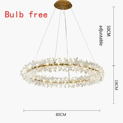 2025 New Crystal Flower Ceiling Chandelier Led Luxury Indoor Lighting Home Decoration For Living Room Bedroom Restaurant G4 Bulb