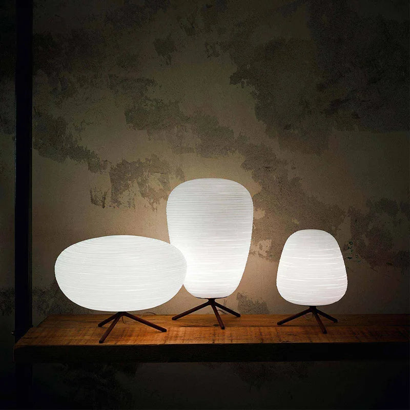 Italy Tripod Table Lamp Glass Desk Light for Bedroom Bedside