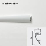 Free Ceiling LED Aluminum Profile Invisible Frameless Gypsum Channel Top Corner Line Lamp Waistline Wall Washer Backlight Light