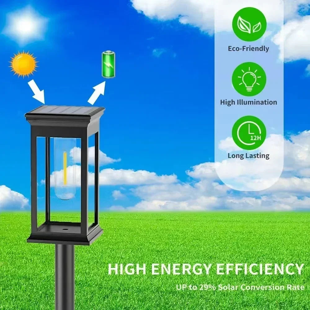Waterproof LED Solar Lights for Garden Yard - Automatic Landscape Pathway Lighting
