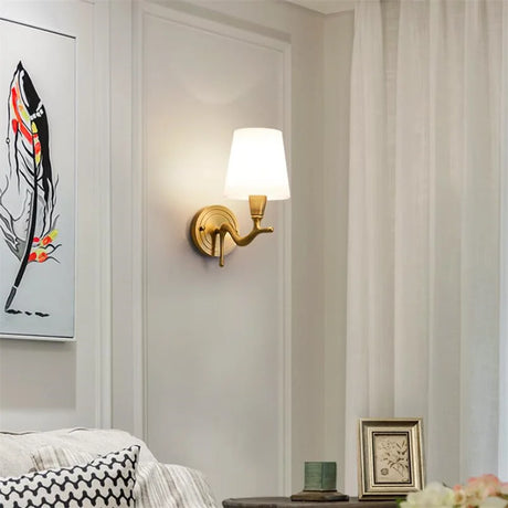 American Modern Style Wall Lamp Interior Lighting Fixtures Indoor Aisle Lamp All Bronze Antlers Decorative Lights For Bedroom