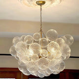 Minimalist Glass Pendant Light Modern Ball Chandelier for Living Dining Room Restaurant Home Decor Indoor Lighting Hanging Lamp