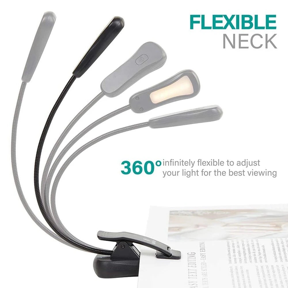 Rechargeable 9 Led Eye-Care Book Light,Blue Light Blocking Reading Light 3 Levels,4200K for Strain-Free, Healthy Eyes