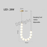 2025 Modern Magic Bean LED Ceiling Chandeliers All Copper White Ball Lustres Hanging Lights Home Decor Suspension Light Fixtures