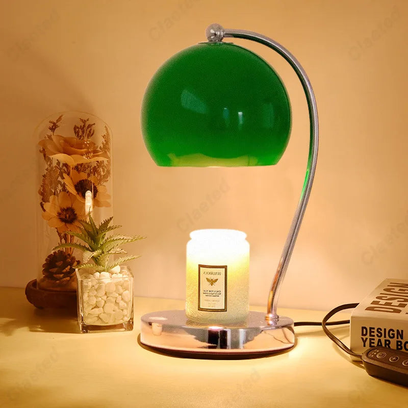 European Wax Melting Lamp & Reed Diffuser - Romantic LED Bedside Nightlight