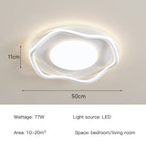 New LED Chandeliers Acrylic Round Lamps for Bedroom Home Decor Study Room Minimalism Indoor Lighting Modern White Ceiling Lights