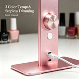 Square Foldable LED Nail Desk Lamp 36W - 3000LM Half-Moon Manicure & Eyelash Light