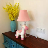 Dreamy Unicorn Floor Lamp with Adjustable Wooden Legs - Dimmable Standing Accent Light for Girls' Bedroom & Kids' Room Decor