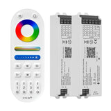 WiFi 5 IN 1 LED Controller Tuya APP Alexa Google Home Voice Control RGB RGBW CCT Led Strip Dimmer Bluetooth APP RF Remote