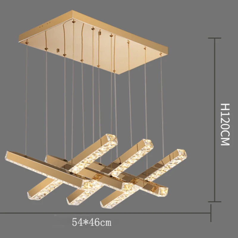 Nordic home decoration luxury crystal chandelier restaurant chandelier ceiling lamp villa chandelier interior lighting lamps