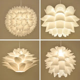 Nordic Minimalist Lotus LED Pendant Light - Single-Head Acrylic Chandelier for Dining, Bedroom & Living Room