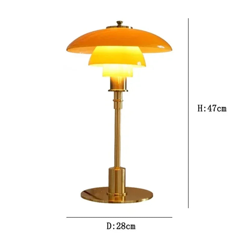 Nordic Danish Designer Desk Light Retro Medieval Bauhaus Bedside Table Lamp PH Living Room Bedroom Decoration Study Floor Lamps