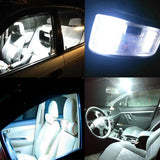 6000K Super White COB LED Interior Light Panel (16/24/36/48 Chips) - High-Brightness Car Dome Ceiling Lamp (1/2/10 Pcs)