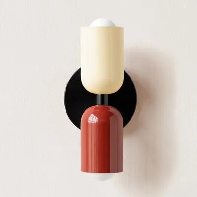 Middle ancient cream colored wall lamp Modern living room Bedside lamp Creative background wall Study corridor wall lamp