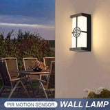 Motion Sensor LED Wall Light 16W Indoor&Outdoor Waterproof IP66 Porch Wall Lamp Home Sconce Decoration Lighting